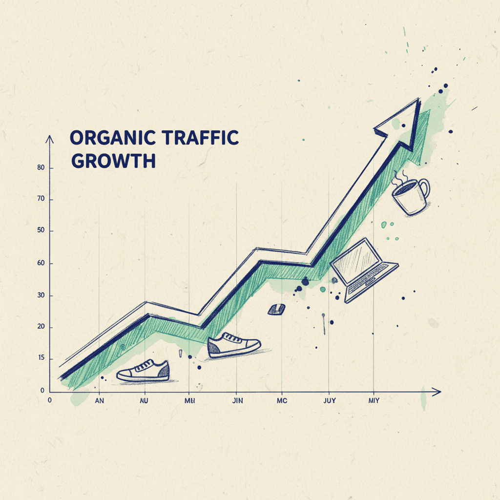 How One E-commerce Brand Grew Organic Traffic 340% in 6 Months Using AI Content Generation
