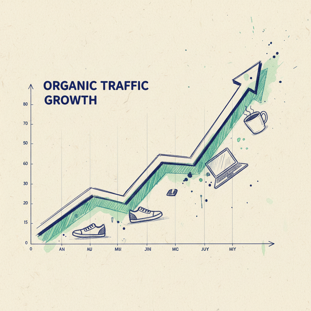 How One E-commerce Brand Grew Organic Traffic 340% in 6 Months Using AI Content Generation