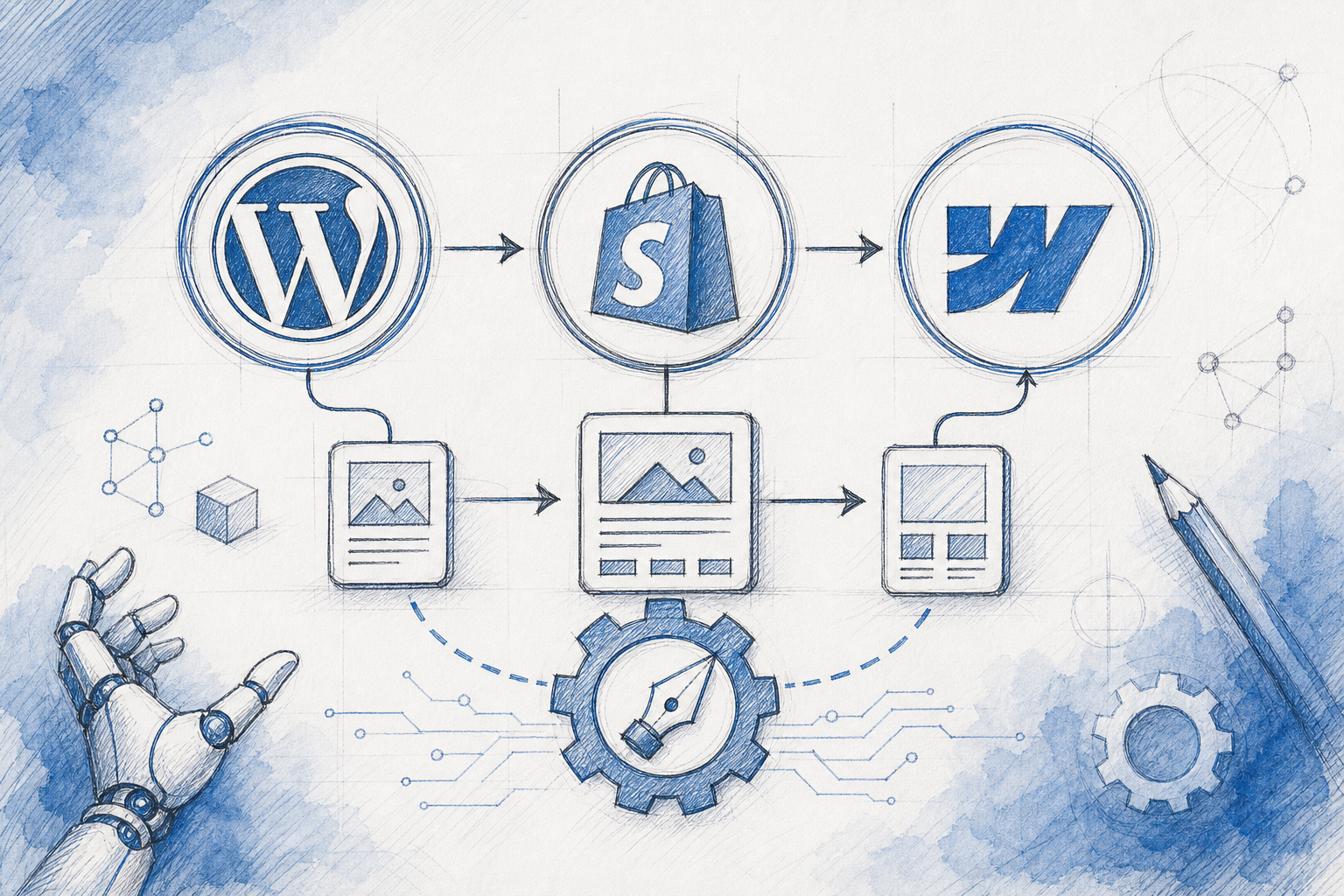 WordPress vs Shopify vs Webflow for AI Blogging: An Agency's Guide to Picking the Right Platform for Each Client