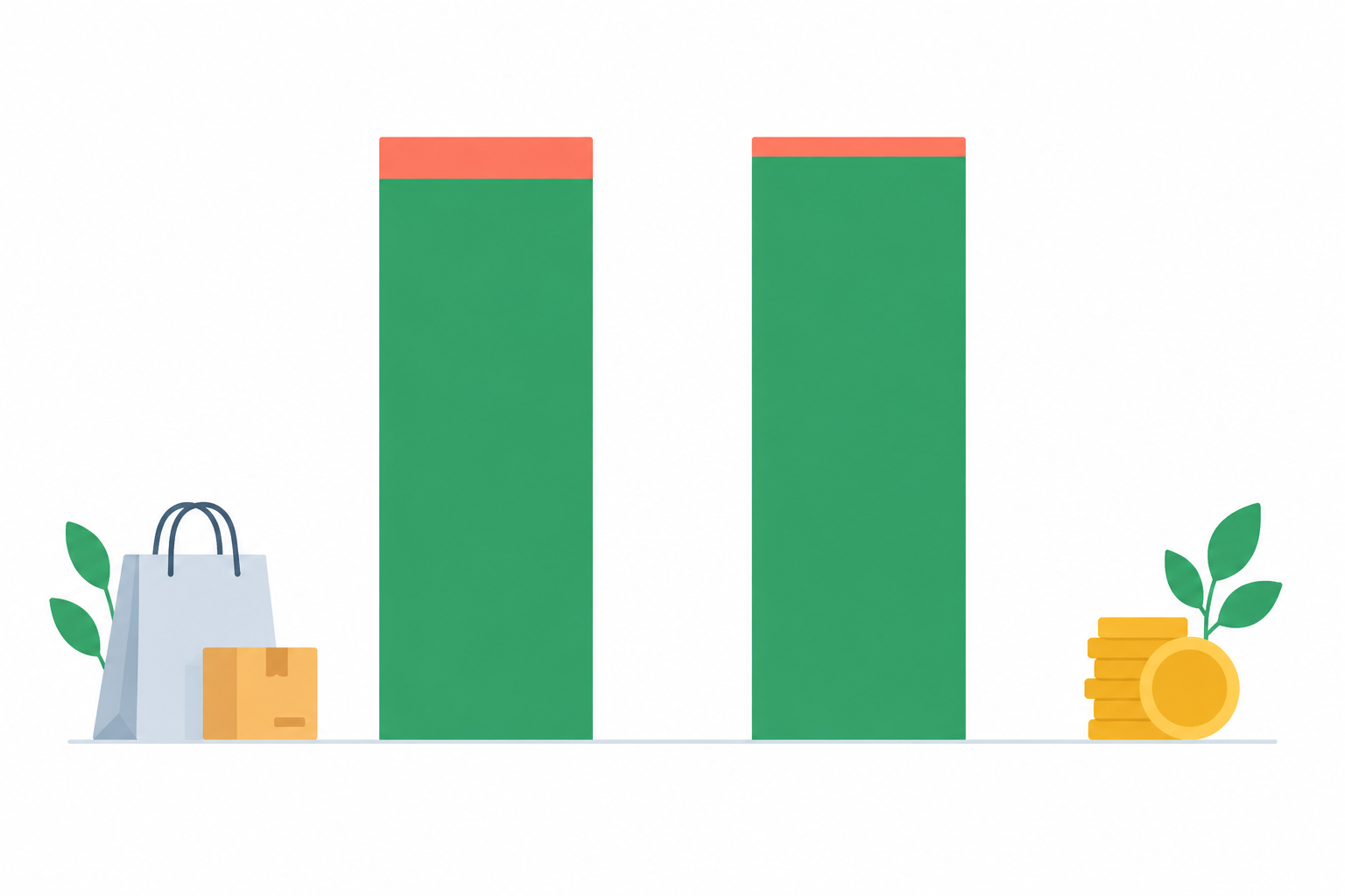Chart: A simple bar chart comparing what a seller keeps from a R500 sale on the Start Free plan (R30 in fees, R470 kept) versus the Lower Fees plan (R14.50 in fees, R485.50 kept before the monthly fee), with clear rand labels for Black Friday Prep: Get Your Online Shop Ready to Sell