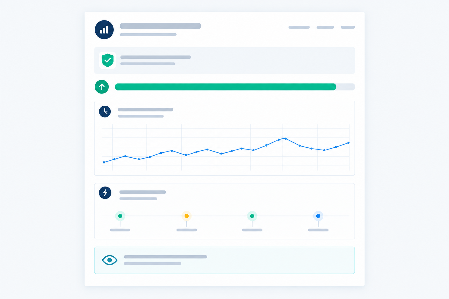 Chart: Annotated mock-up of a one-page client uptime report with a summary paragraph at the top, an uptime percentage bar, a response-time trend line chart, an incident timeline and a 'what we're watching next' box for Client Reporting Made Easy: Uptime Analytics Agencies Can Share