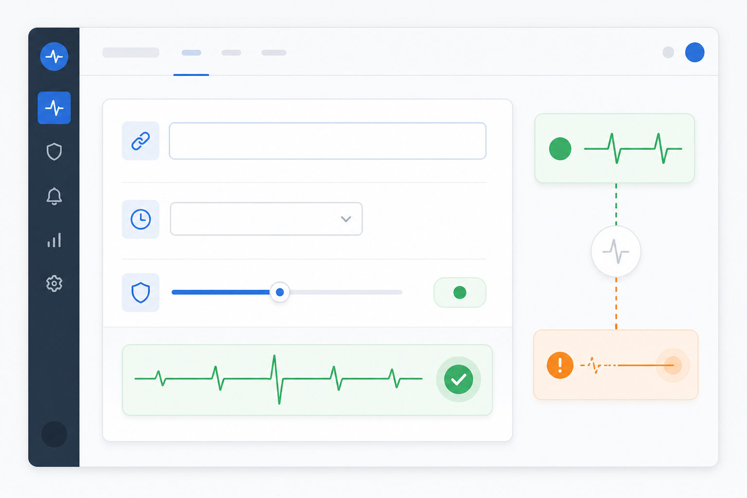 Illustration: A clean screenshot-style mockup of a monitoring dashboard showing a heartbeat monitor setup screen with a ping URL, check-in interval field, and grace period slider for Heartbeat Monitoring Explained: Never Miss a Silent Cron Failure