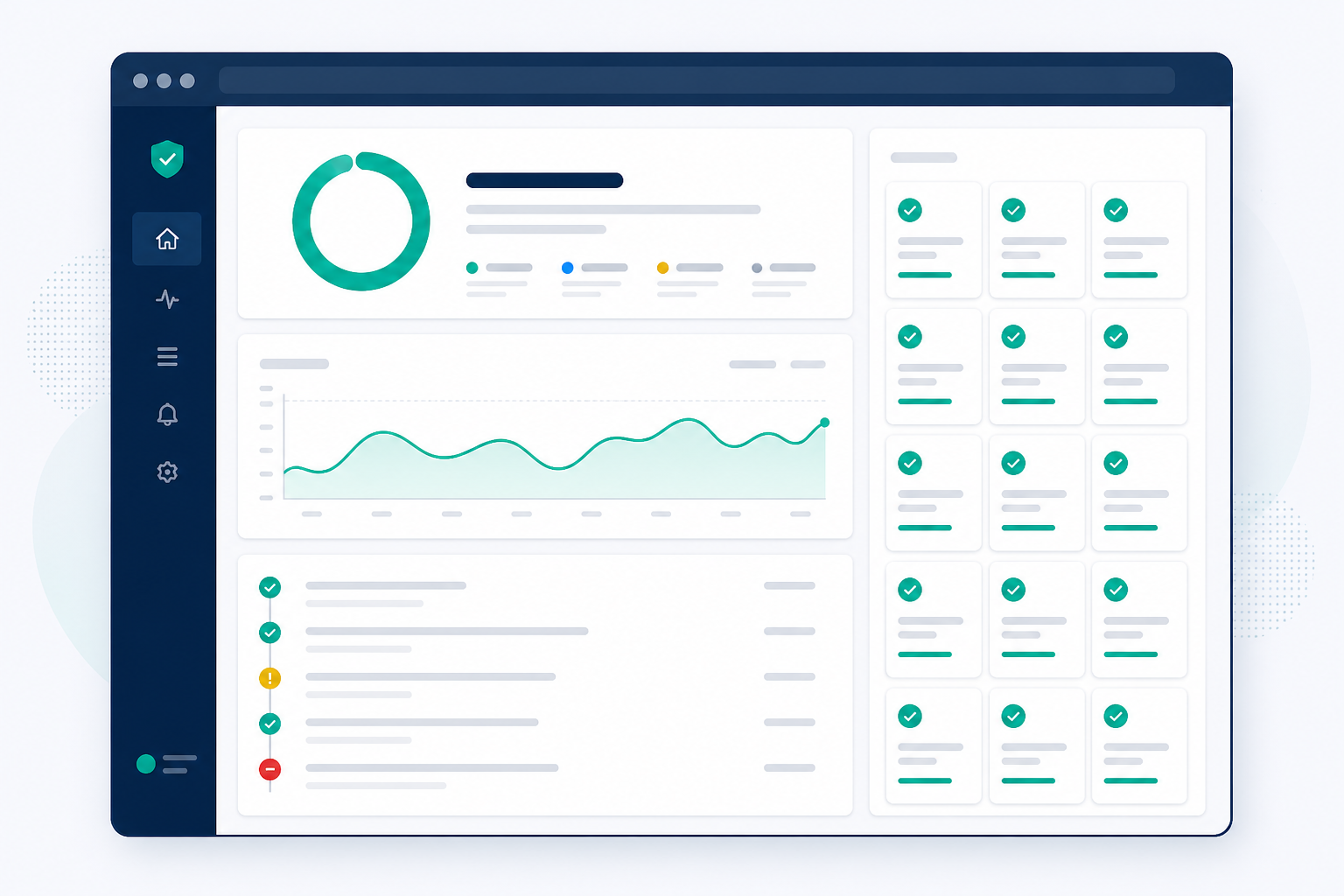 Timeline: A mockup of a branded public status page showing uptime percentage, incident history timeline, and response time graph, styled as a professional client-facing report for How Agencies Can Centralize Monitoring for Dozens of Client Sites