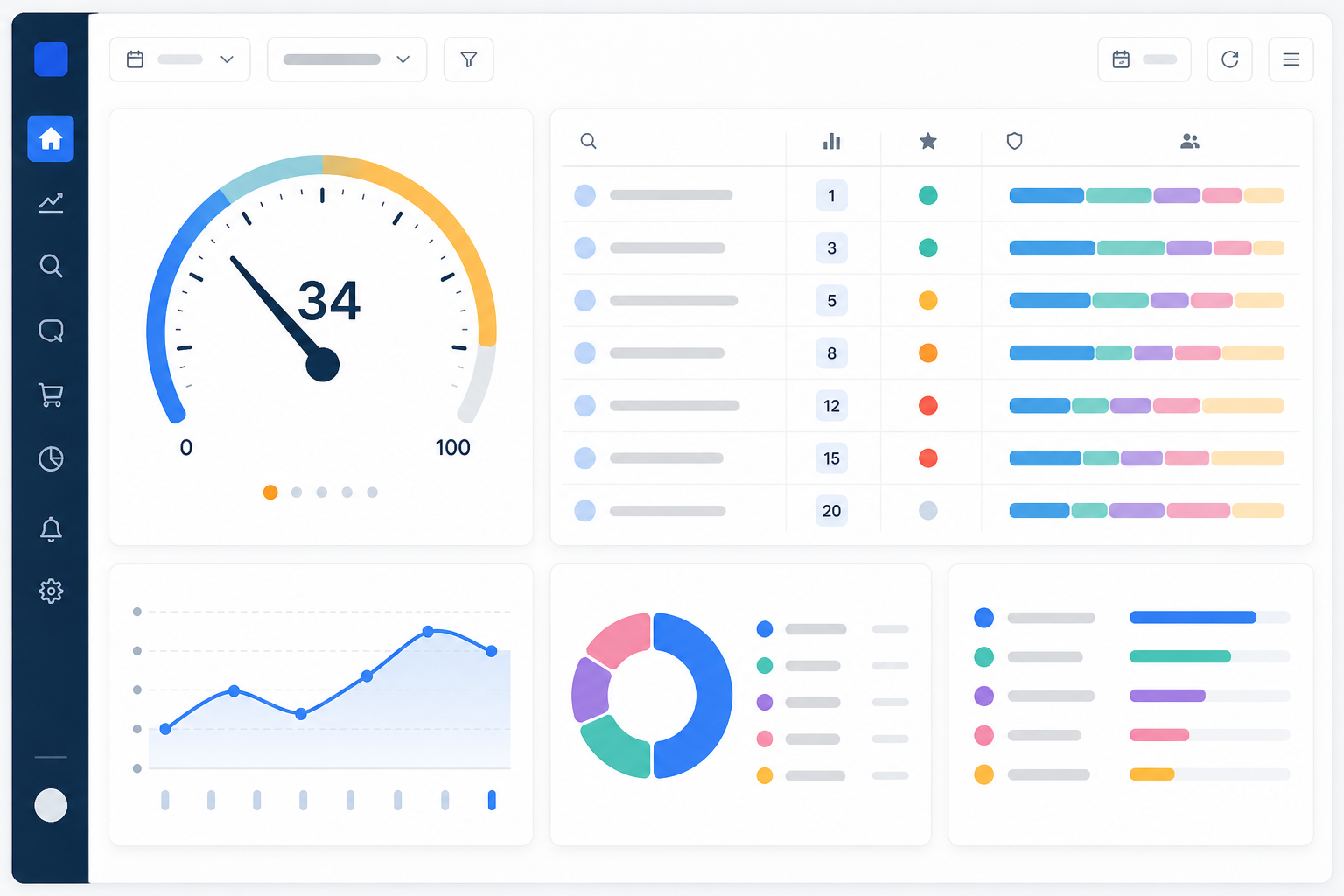 Illustration: A dashboard-style screenshot mockup showing a brand visibility score displayed as a gauge from 0-100, alongside a list of daily AI query results with citation positions and competitor names, clean SaaS UI design for Is Your Store Missing From AI Shopping Recommendations?