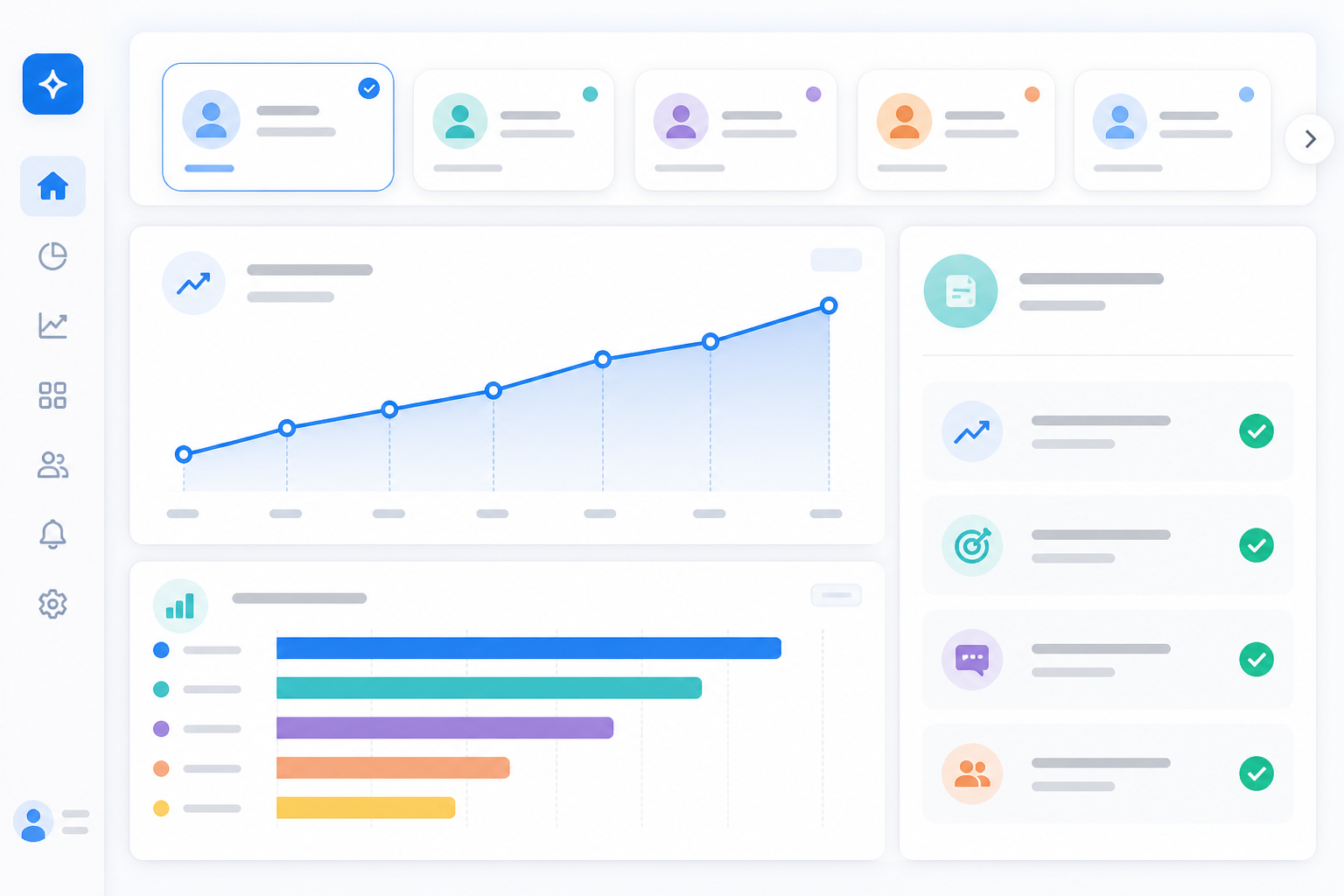 Comparison: A mockup of a simplified client-facing dashboard screen showing a visibility score trend line, top competitor comparison bars, and a weekly digest summary card, modern SaaS UI design, light background for Scaling AI Visibility Monitoring Across Client Accounts
