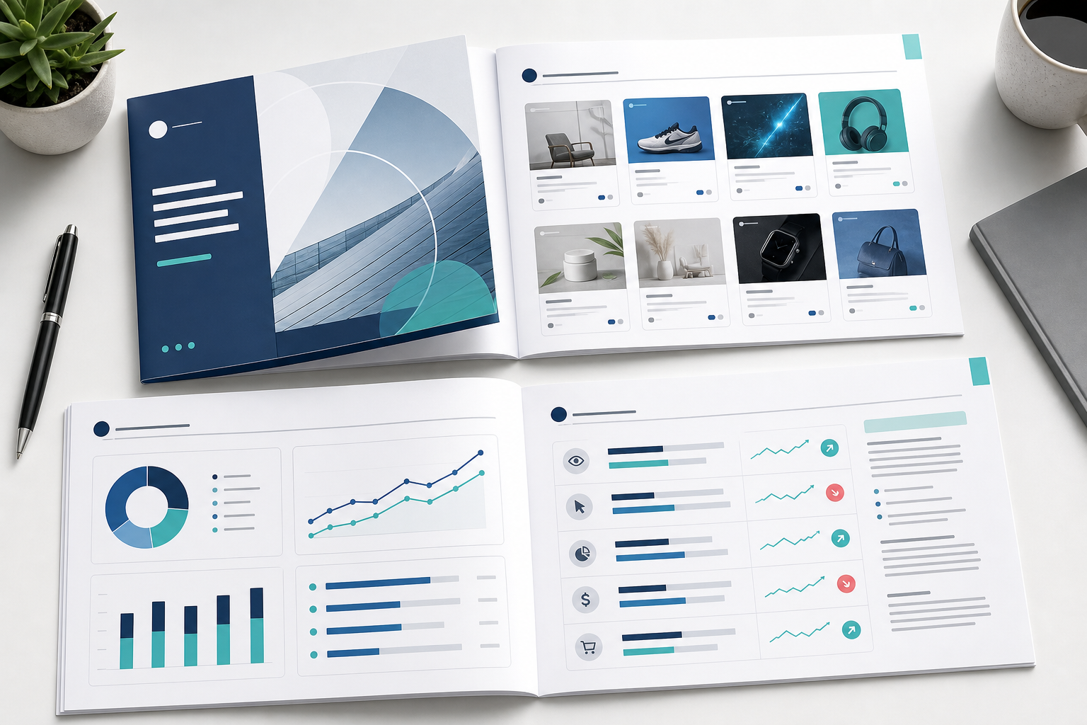 Illustration: A clean mockup of a weekly client-facing report showing competitor ad creatives, a week-over-week change summary, and a short strategic commentary section, styled as a professional agency deliverable for The Agency Owner's Guide to Reselling Ad Intelligence Tools