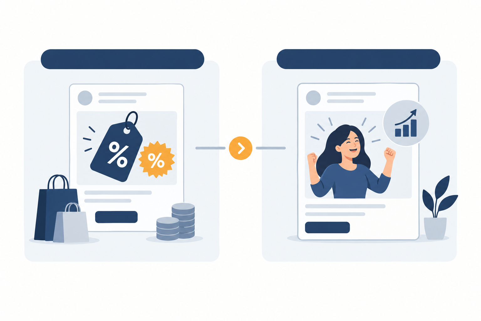Infographic: A before-and-after infographic comparing a competitor's ad messaging across two months, showing a shift from price-led headlines to outcome-led headlines, with the date of change highlighted for What a Senior Media Buyer Looks for in Rival Ad Accounts
