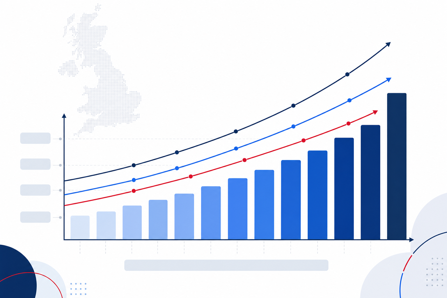 Chart: A bar chart style infographic showing rising trend lines of AI chatbot usage for product research over recent years, clean editorial infographic style with UK-relevant labelling for What Is AI Visibility and Why It Matters for Your Brand
